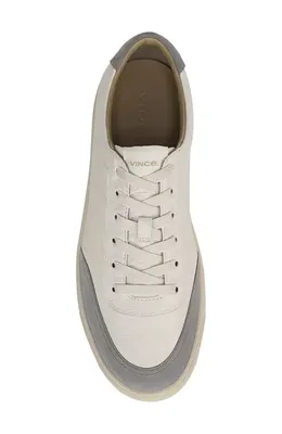 Vince Vince Palm Sneaker in Pebble White/smoke Grey — Men Summer white Shoes