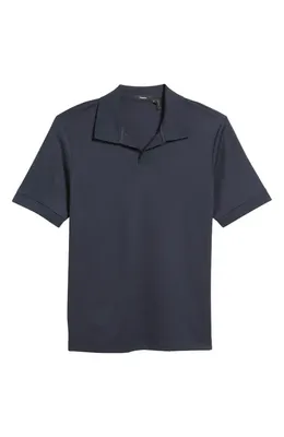 Theory Theory Malden Johnny Collar Polo in Eclipse — Men Winter navy Polos