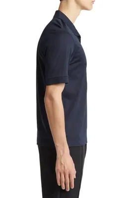 Theory Theory Malden Johnny Collar Polo in Eclipse — Men Winter navy Polos