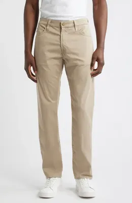 AG AG Tellis Airluxe™ Commuter Performance Sateen Slim Fit Pants in Desert Tan — Men Autumn beige Pants