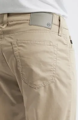 AG AG Tellis Airluxe™ Commuter Performance Sateen Slim Fit Pants in Desert Tan — Men Autumn beige Pants