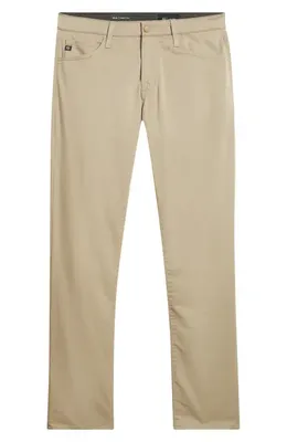 AG AG Tellis Airluxe™ Commuter Performance Sateen Slim Fit Pants in Desert Tan — Men Autumn beige Pants