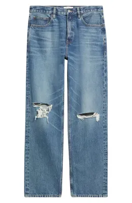 FRAME FRAME Relaxed Fit Jeans in Coolton Destructed — Men Summer blue Pants