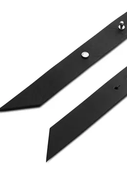 rag & bone rag & bone Zoe Leather Belt in Black — Women Winter black Belts