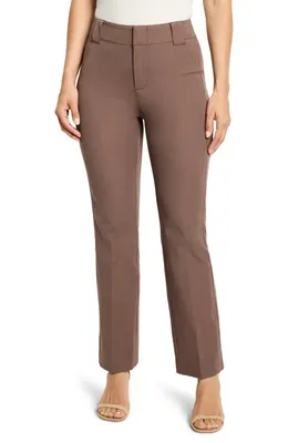 NIC+ZOE NIC+ZOE Stretch Bootcut Pants in Cocoa — Women Autumn brown Pants