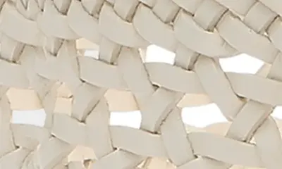 rag & bone rag & bone Audrey Woven Leather Belt in Antique White — Women Spring ivory Accessories