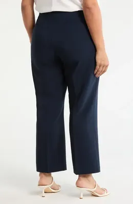 NIC+ZOE NIC+ZOE Plaza Bootcut Pants in Dark Indigo — Women Winter navy Pants