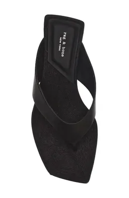 rag & bone rag & bone Jo Espadrille Wedge Flip Flop in Black — Women Winter black Shoes