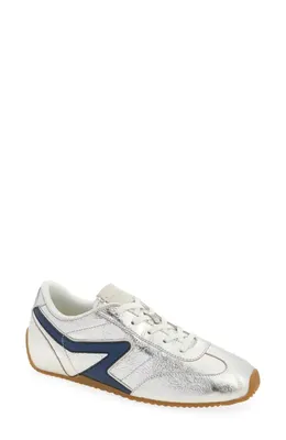 rag & bone rag & bone Retro Runner Slim Ultra Sneaker in Navy/silver — Women Winter white Shoes