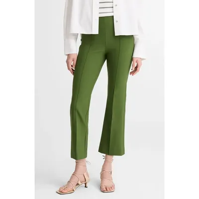 Vince Vince Niki Mid Rise Crop Flare Pants in Herb — Women Autumn green Pants