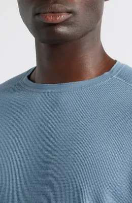 Vince Vince Thermal Long Sleeve T-Shirt in Parlor Blue — Men Summer grey Tops