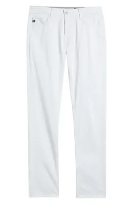 AG AG Tellis Slim Fit Twill Pants in Almost White — Men Winter white Pants