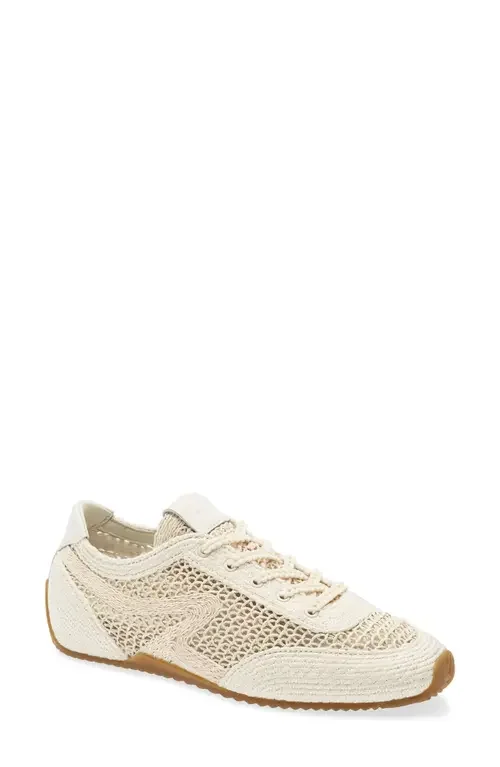 rag & bone rag & bone Retro Runner Slim Ultra Sneaker in Sea Salt Raffia — Women Spring white Shoes