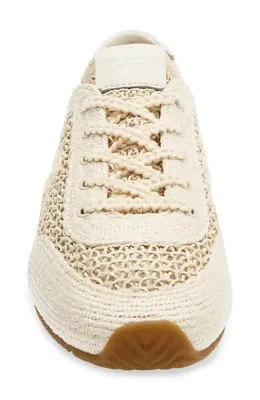 rag & bone rag & bone Retro Runner Slim Ultra Sneaker in Sea Salt Raffia — Women Spring white Shoes