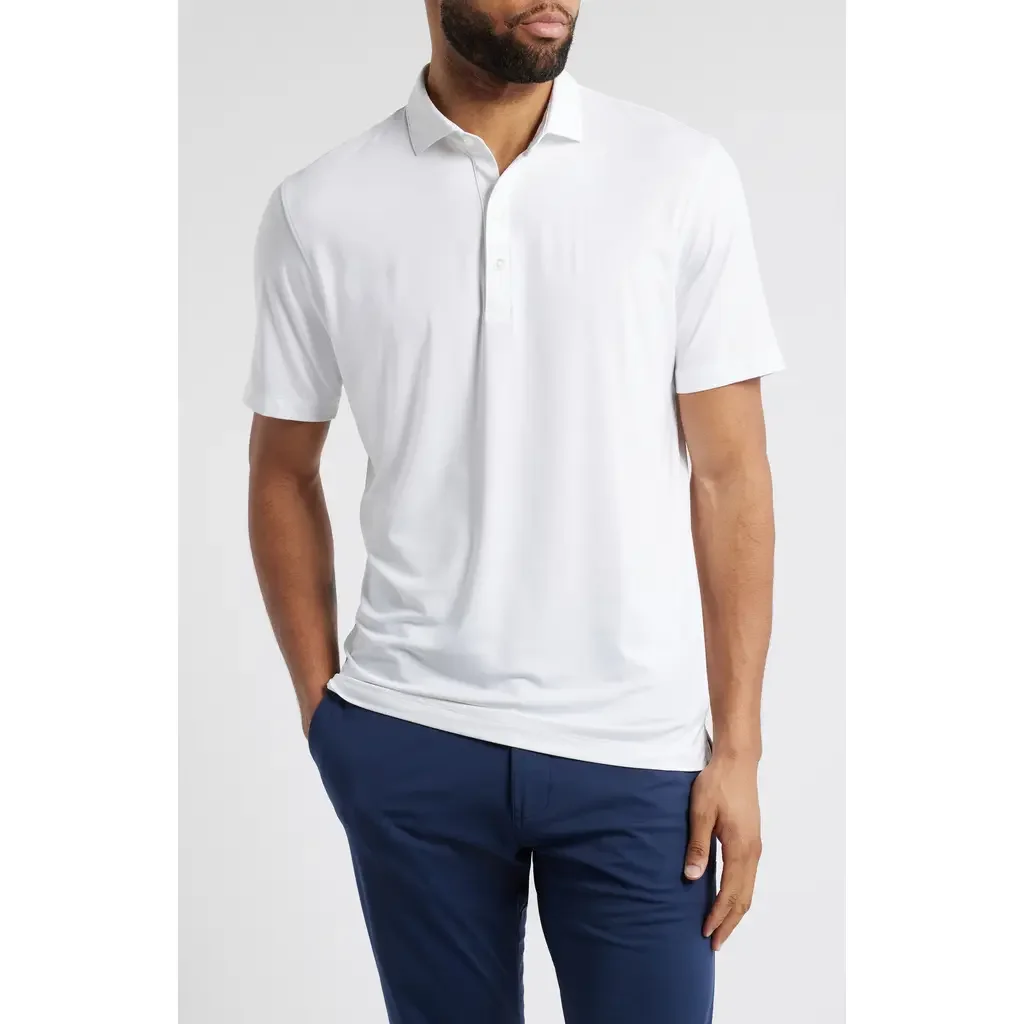 johnnie-O johnnie-O Huron PREP-FORMANCE Polo in White — Men Winter white Tops