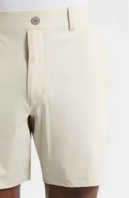 johnnie-O johnnie-O Fusionn Stretch Nylon Chino Shorts in Stone — Men Spring ivory Shorts