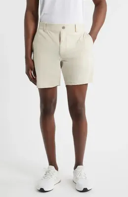 johnnie-O johnnie-O Fusionn Stretch Nylon Chino Shorts in Stone — Men Spring ivory Shorts