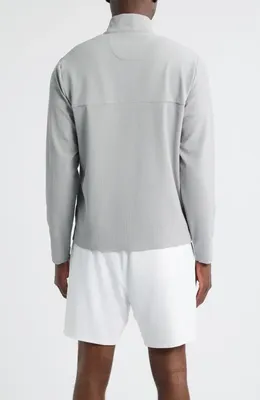 johnnie-O johnnie-O Hoppin Rib Quarter Zip in Seal — Men Winter white Tops