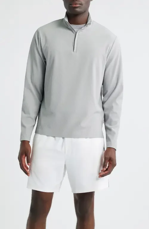 johnnie-O johnnie-O Hoppin Rib Quarter Zip in Seal — Men Winter white Tops
