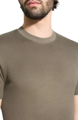 Theory Theory Sarior Anemone Milano T-Shirt in Tarmac — Men Autumn grey Tops