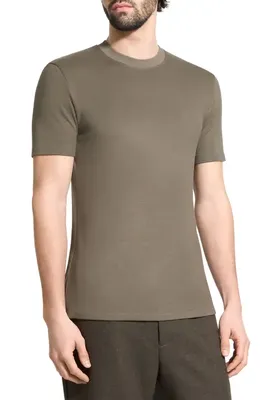 Theory Theory Sarior Anemone Milano T-Shirt in Tarmac — Men Autumn grey Tops