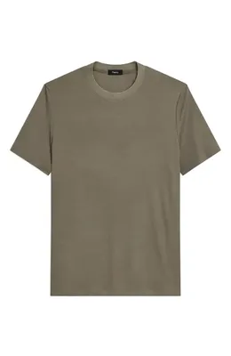 Theory Theory Sarior Anemone Milano T-Shirt in Tarmac — Men Autumn grey Tops