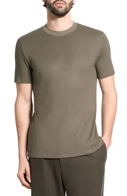 Theory Theory Sarior Anemone Milano T-Shirt in Tarmac — Men Autumn grey Tops