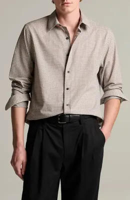 Vince Vince Condor Plaid Button-Up Shirt in Prussian Blue Combo — Men Winter silver Button-Down Shirts