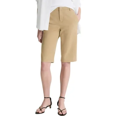 Vince Vince Avery Mid Rise Chino Shorts in Desert — Women Autumn beige Shorts