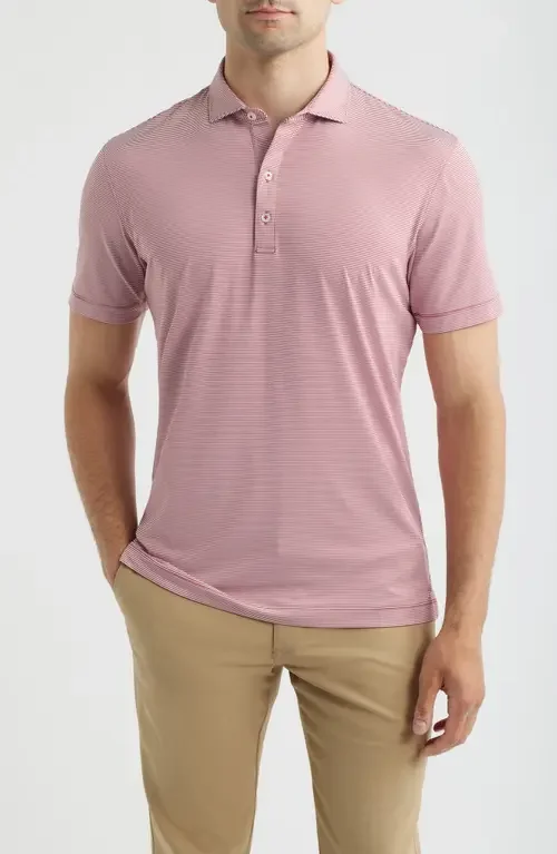 johnnie-O johnnie-O Lyndon Classic Fit Polo in Racing Red — Men Spring pink Tops