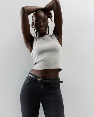 Quince Quince | Women's Luna Stretch Flare Jeans in Faded Black — Women Winter black Jeans & Denim