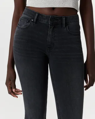 Quince Quince | Women's Luna Stretch Flare Jeans in Faded Black — Women Winter black Jeans & Denim