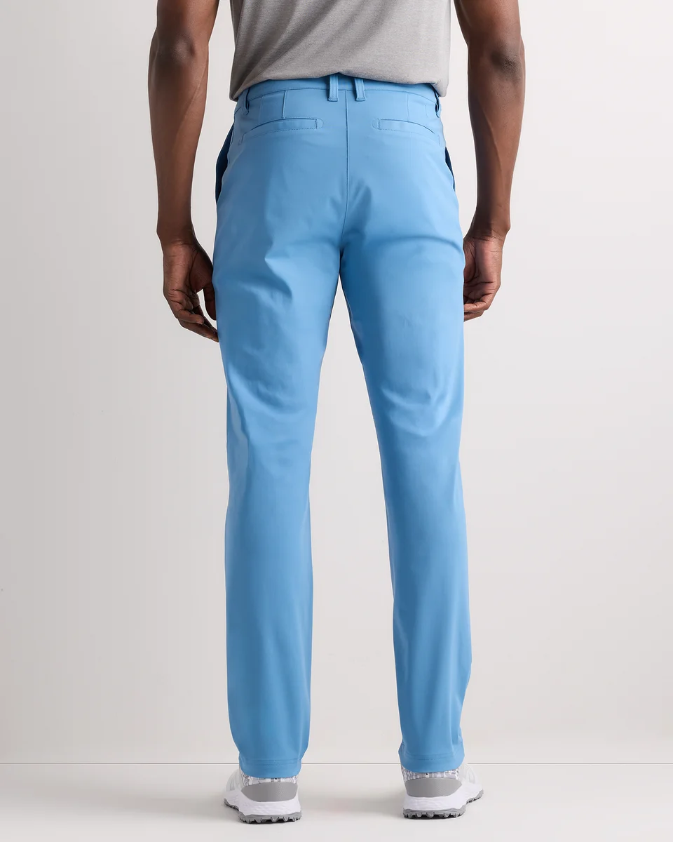 Quince Quince | Men's ProTech Golf Pants in Riviera Blue — Men Summer blue Trousers & Chinos