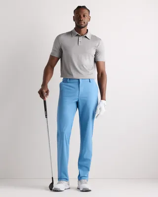Quince Quince | Men's ProTech Golf Pants in Riviera Blue — Men Summer blue Trousers & Chinos