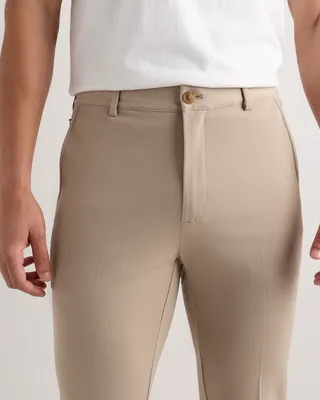 Quince Quince | Men's Ultra-Stretch 24/7 Smart Chinos Slim in Sand Dune — Men Spring beige Trousers & Chinos
