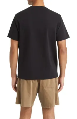 FRAME FRAME Duo Fold Cotton T-Shirt in Noir — Men Winter black Tops