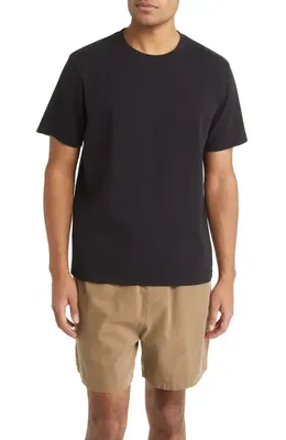 FRAME FRAME Duo Fold Cotton T-Shirt in Noir — Men Winter black Tops