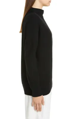 Vince Vince Boiled Cashmere Funnel Neck Pullover in Black — Women Winter black Tops