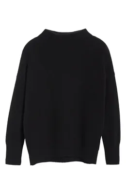 Vince Vince Boiled Cashmere Funnel Neck Pullover in Black — Women Winter black Tops