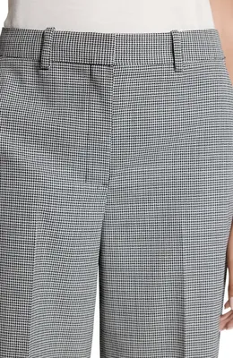 Theory Theory Plaid Wide Leg Wool Blend Pants in Black Multi — Women Winter grey Trousers & Chinos