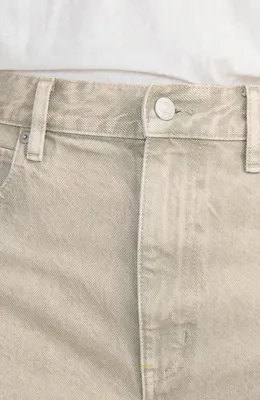 FRAME FRAME The Bow Straight Leg Jeans in Tabby — Women Autumn ivory Pants