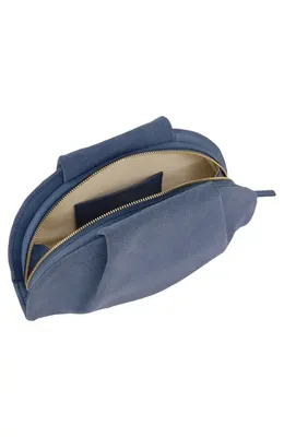 Vince Vince Ava Suede Clutch in Azul — Women Summer blue Accessories