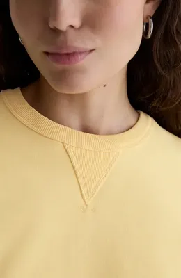 AG AG Roselle Cotton Blend T-Shirt in Sunlight Yellow — Women Spring khaki Tops