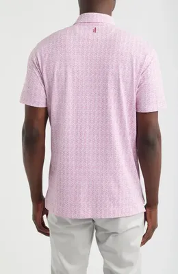 johnnie-O johnnie-O Vintage Floral Performance Jersey Polo in Palm Beach — Men Spring white Tops