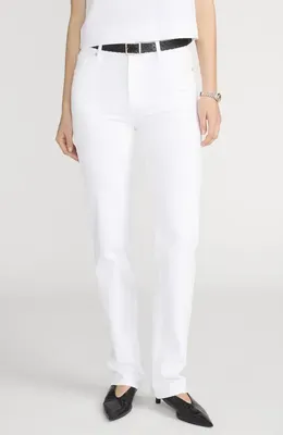 FRAME FRAME Le Sleek High Waist Straight Leg Jeans in White — Women Winter white Pants