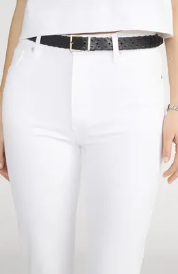 FRAME FRAME Le Sleek High Waist Straight Leg Jeans in White — Women Winter white Pants