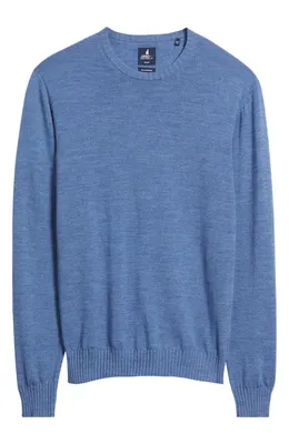 johnnie-O johnnie-O Ronald Merino Wool Sweater in Laguna Blue — Men Summer grey Tops