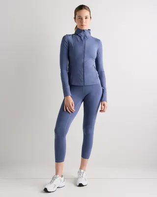 Quince Quince | Women's Ultra-Form Contour Jacket in Storm Blue — Women Summer blue Activewear