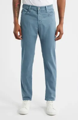 AG AG Tellis Stretch Sateen Modern Slim Pants in Sulfur Shore Break — Men Summer grey Pants