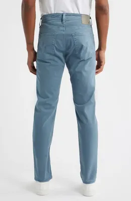 AG AG Tellis Stretch Sateen Modern Slim Pants in Sulfur Shore Break — Men Summer grey Pants